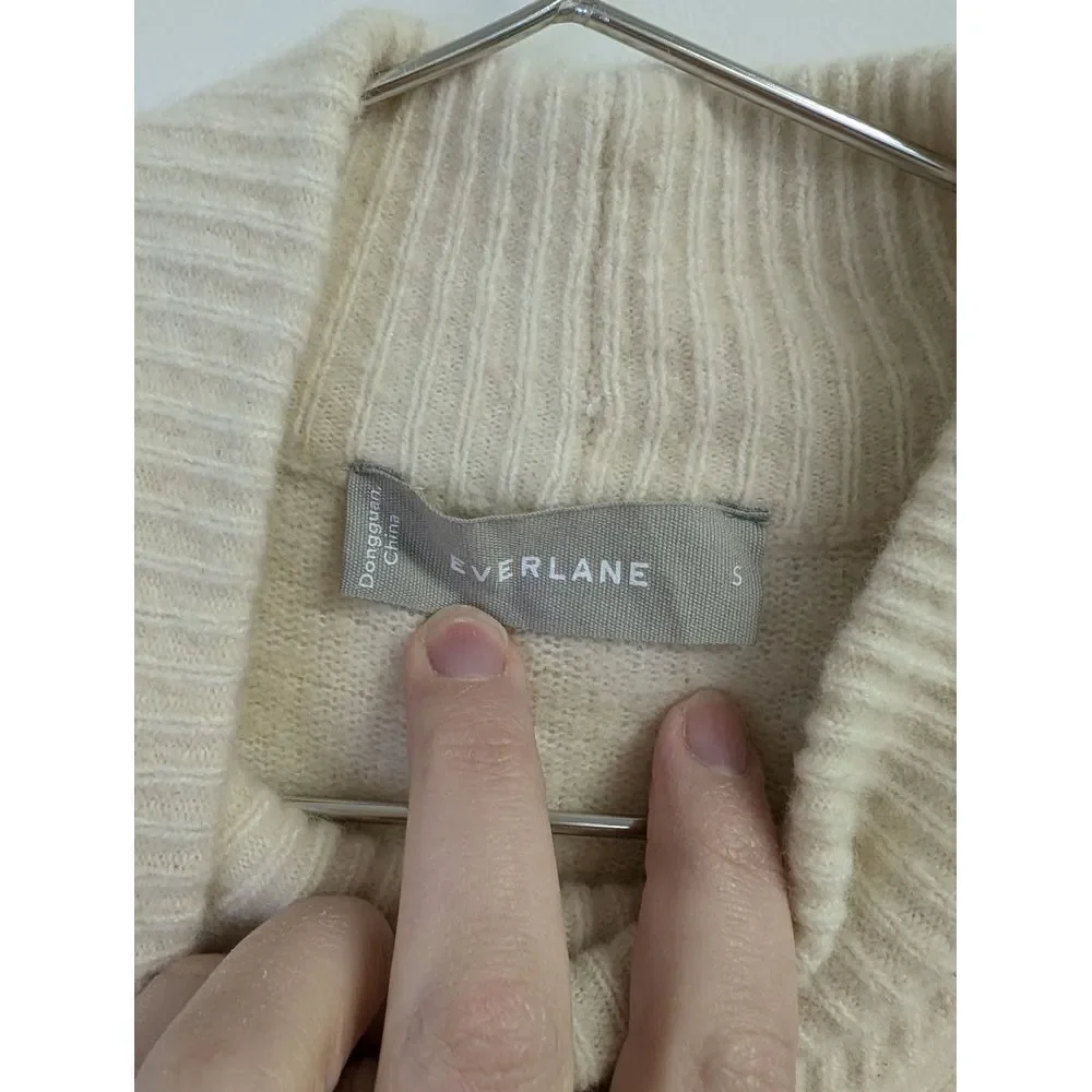 Everlane The Cozy Stretch Pullover Sweater Wool Yak Minimalist Capsule Canvas S‎
